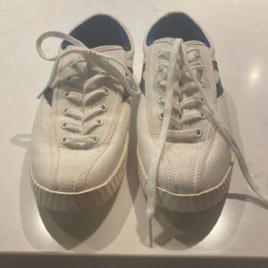 Tretorn sneakers white/blue size 8